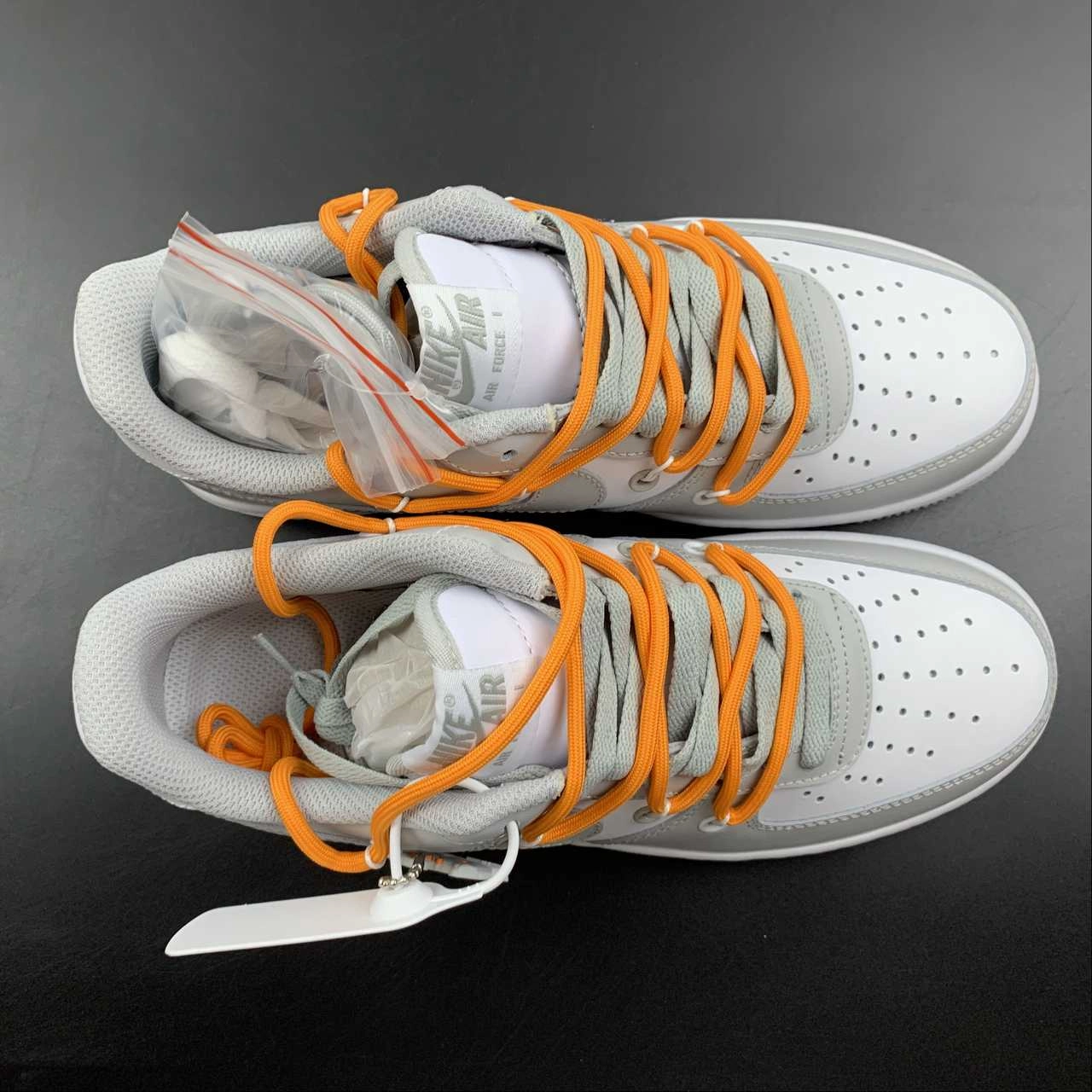 Air Force 1 07 Low White Grey Stay Custom CV1724-107 Indoor Use