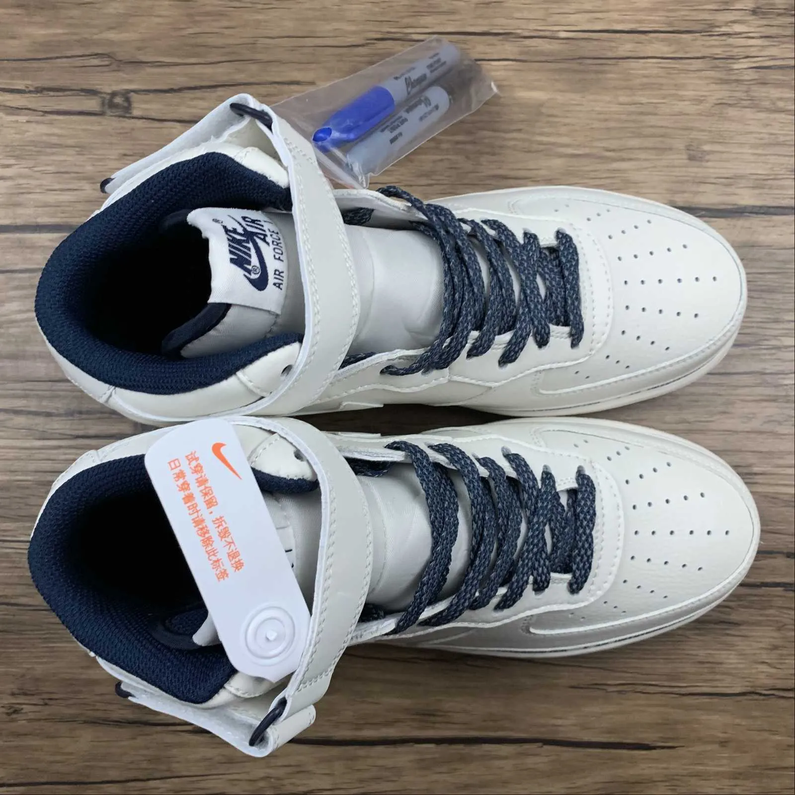 Uninterrupted x Air Force 1 07 Mid White Blue NU8802-303 Sport Casual