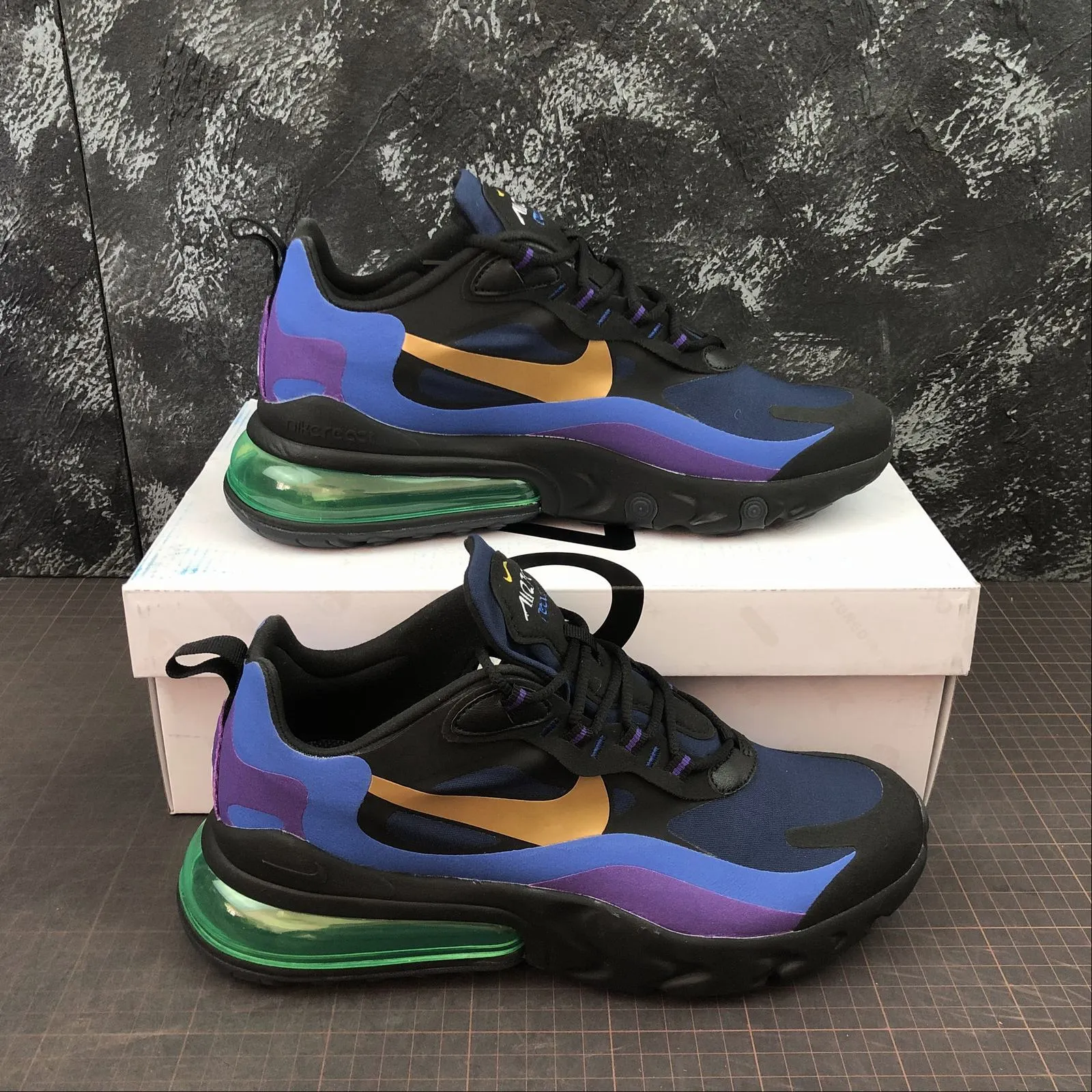 Ultimate Stability Air Max 270 React Black University Gold AO4971-005