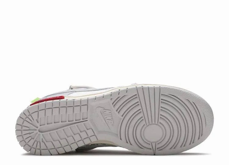 Canvas Upper Soft Leather Finish Nike Dunk Low Off-White Lot 25