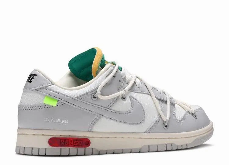 Nike Dunk Low Off-White Lot 25 Breathable Tongue Construction