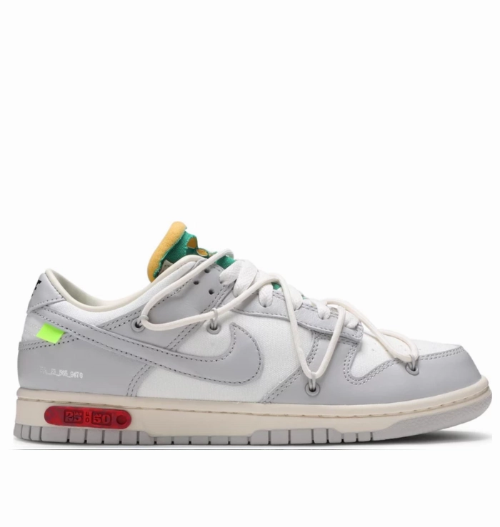 Nike Dunk Low Off-White Lot 25 Walk Free Ergonomic Last Design