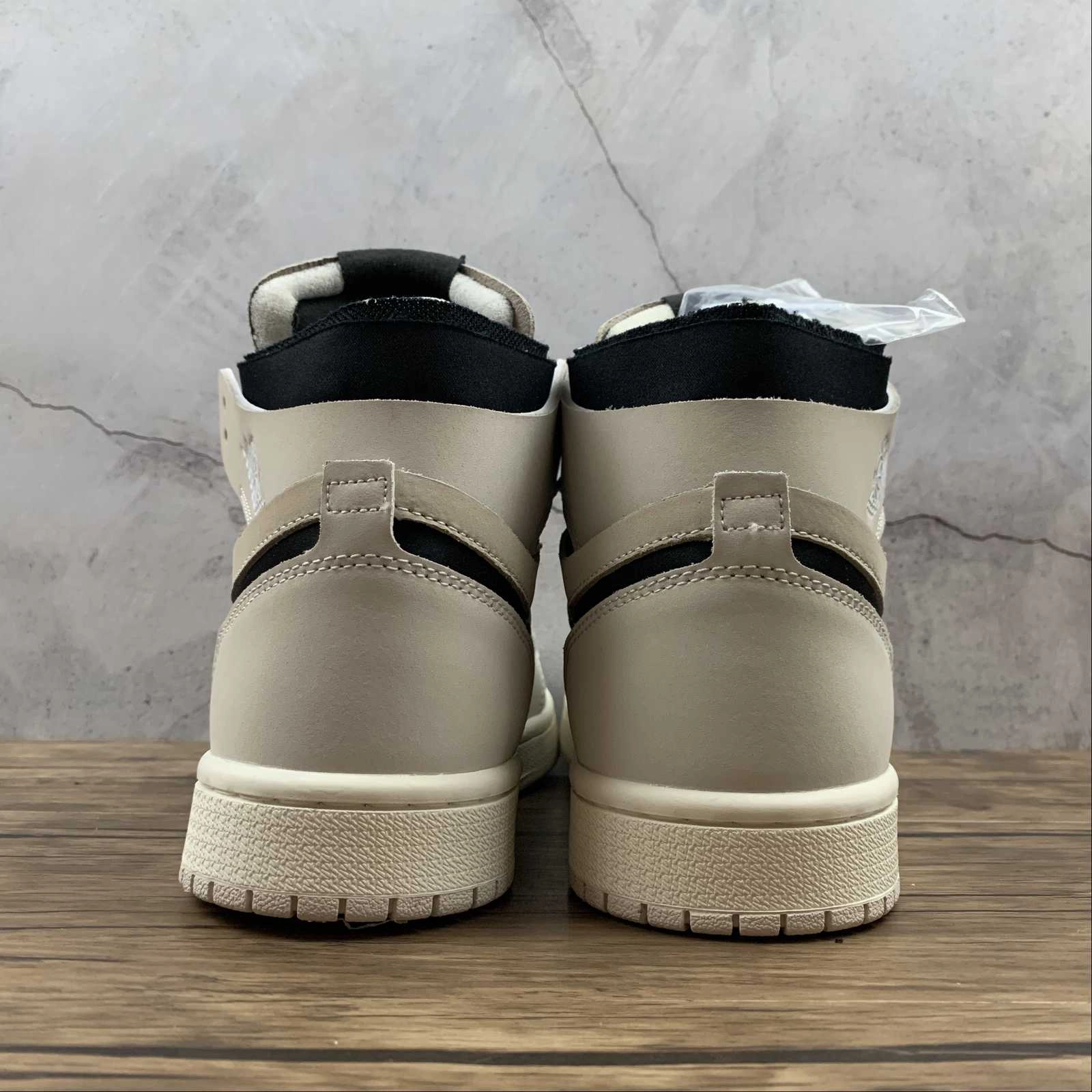 Air Jordan 1 High Zoom Comfort Summit White Black Light Orewood Brown CT0979-100 Wide Fit Option