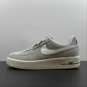 Air Force 1 07 Low Athletic Club Light Smoke Grey White Sail Hyper Royal DH7435-001 Practical Walk Indoor outdoor use