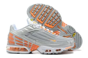 Air Max Plus 3 Silver Orange Grey White CK5178-071 adjustable - strap Phylon Midsole