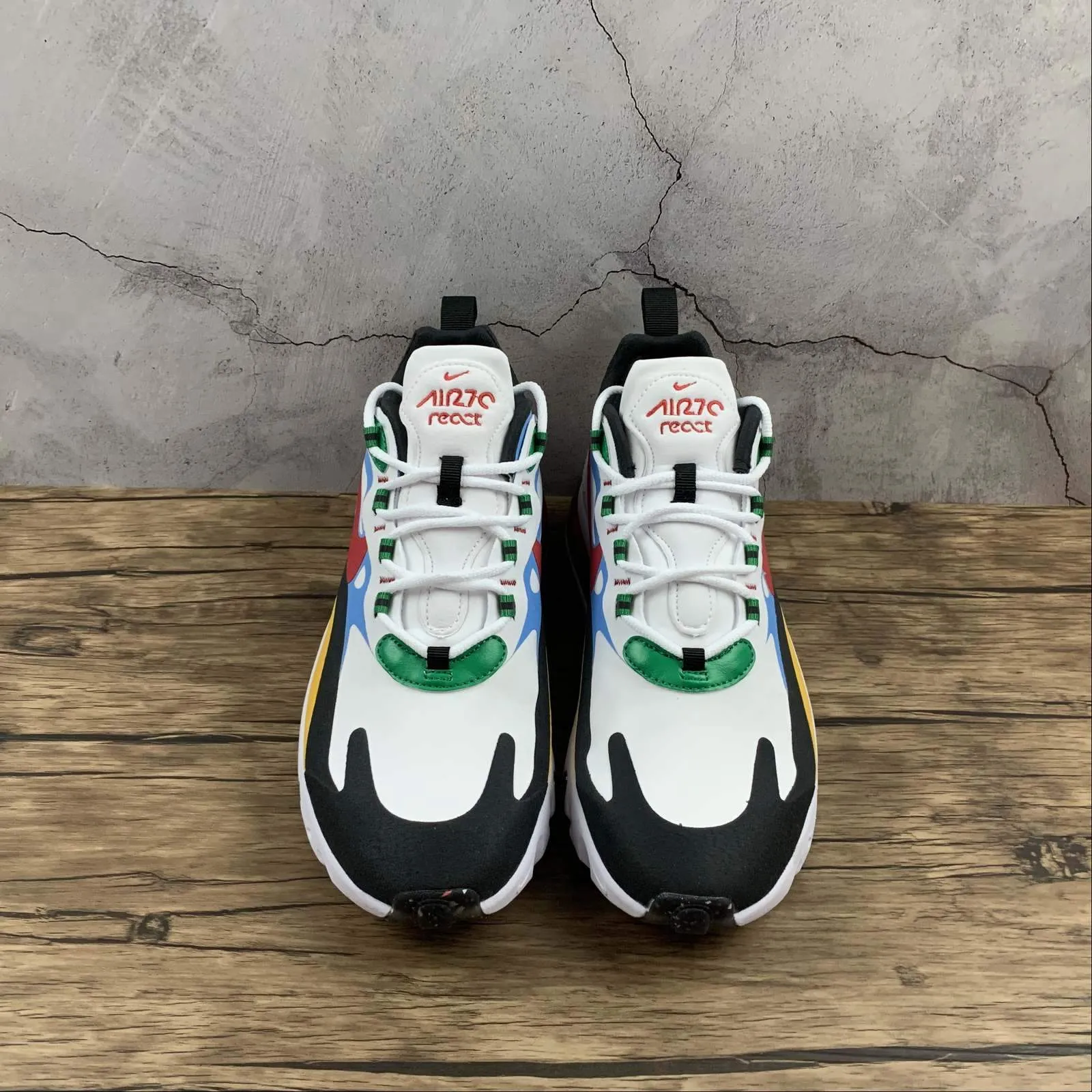 Air Max 270 React White University Red White DA2610-161 Incredible breathability Short Distance Run