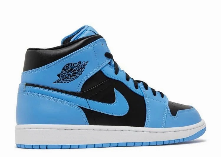 Cushioned ride Arch Care Air Jordan 1 Mid University Blue Black