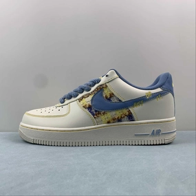 Swing Hike FlexibleOutsole Air Force 1 07 Low Just Do It White Yellow Blue FJ7740-018