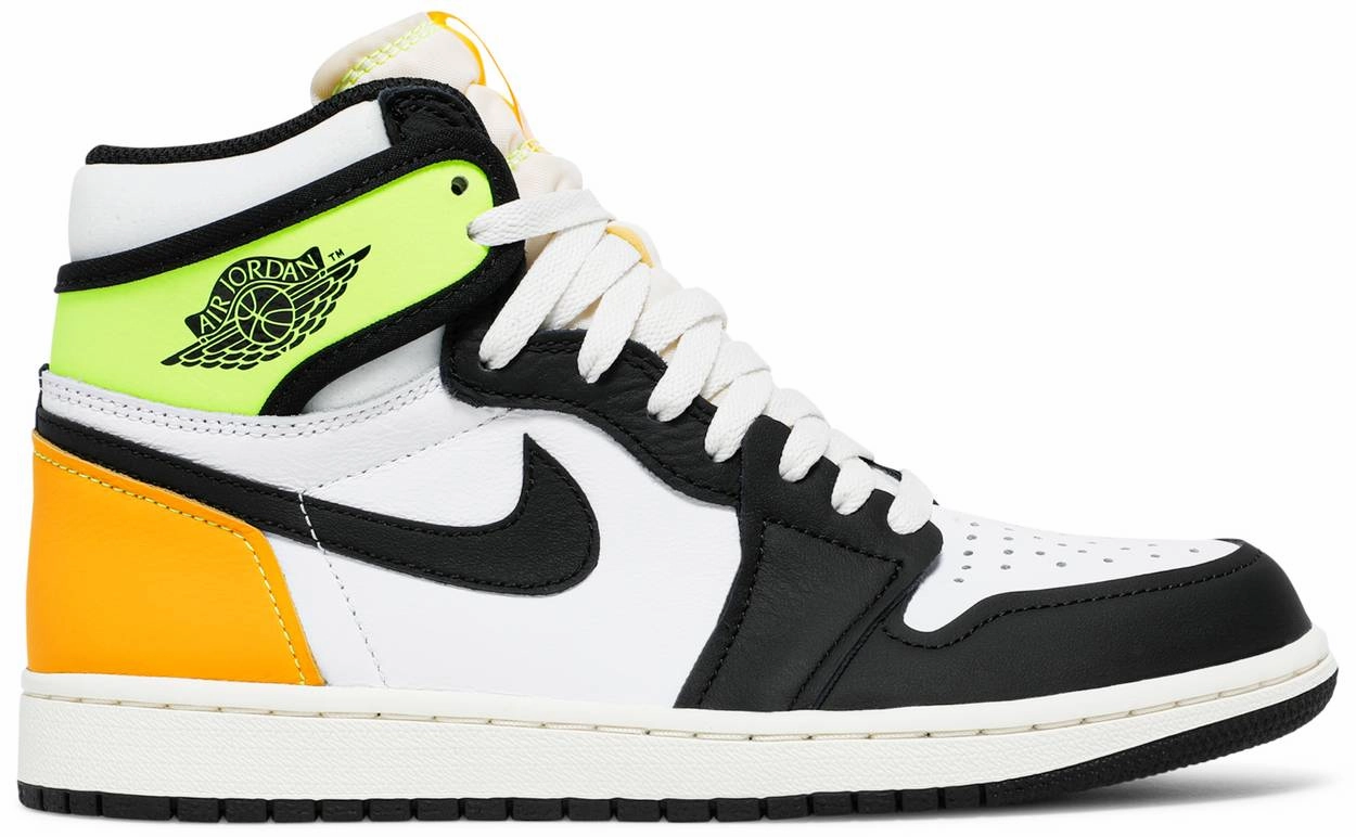 Nike Jordan 1 High Volt Gold Run Support Rubber Traction Grip