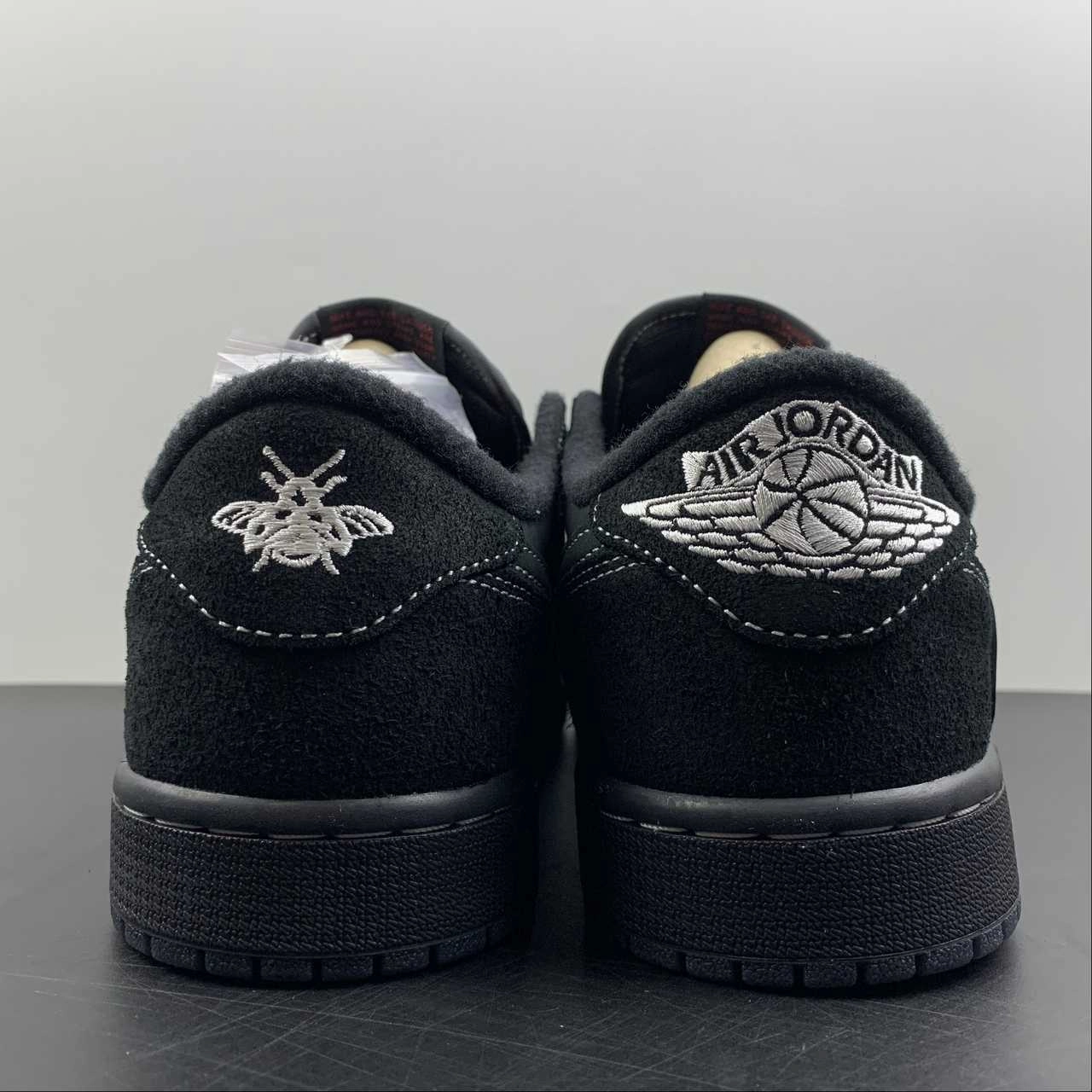 Breath Points Fit Anywhere Air Jordan 1 Retro Low OG SP ??Travis Scott?? Black Phantom-Black DM7866-001