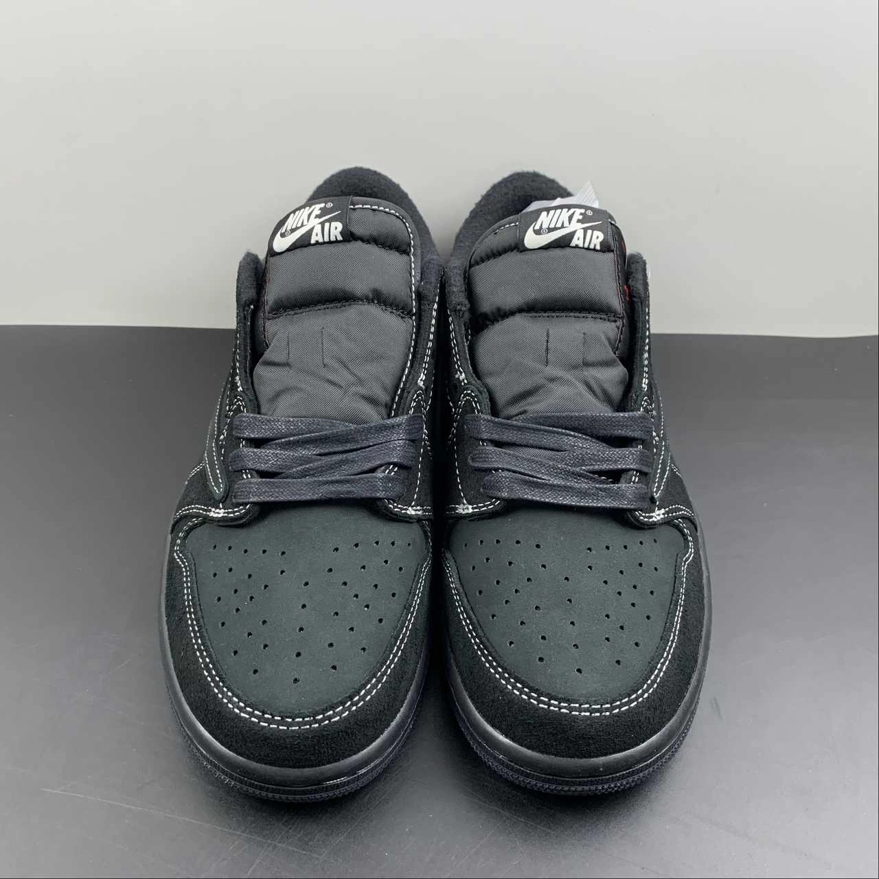 ComfortCushion Air Jordan 1 Retro Low OG SP ??Travis Scott?? Black Phantom-Black DM7866-001