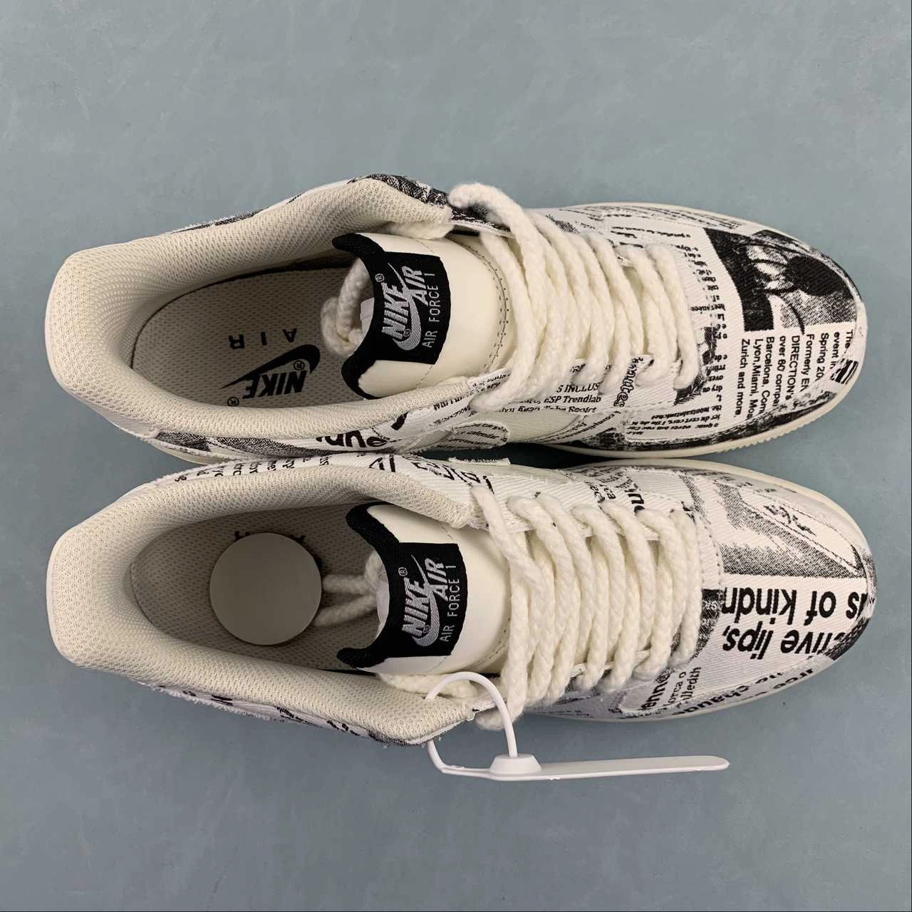 Air Force 1 07 Low Black White FB0607-033 Durable Wear Street Run