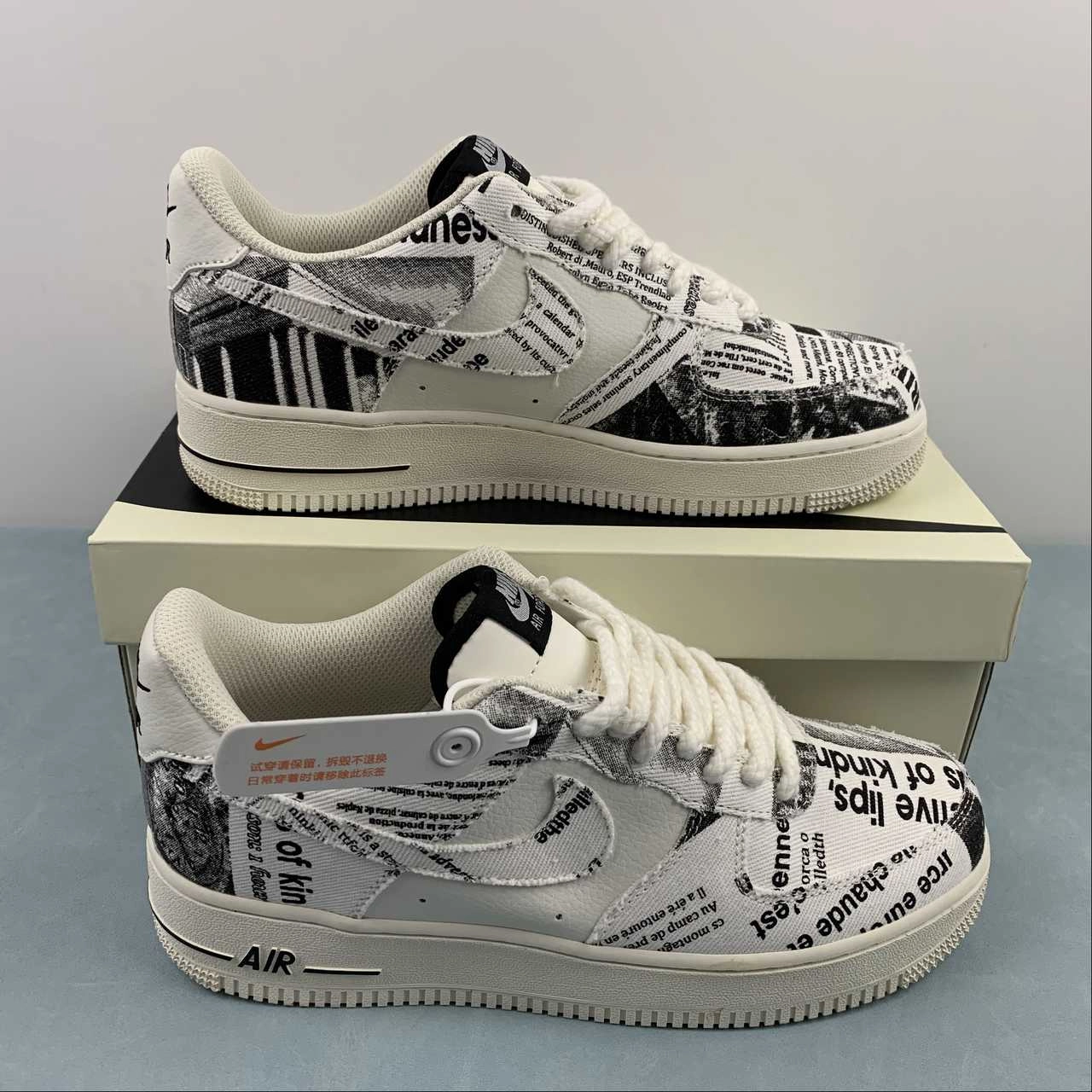 Air Force 1 07 Low Black White FB0607-033 Travel Friendly Fresh Walk