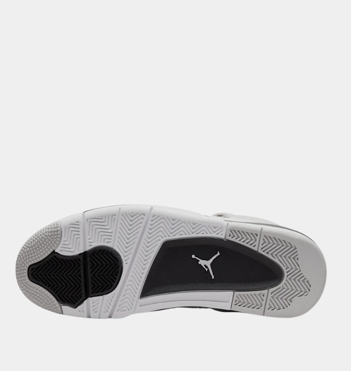 Nike Air Jordan 4 Retro Military Black Handcrafted Details Elastic Lacing System