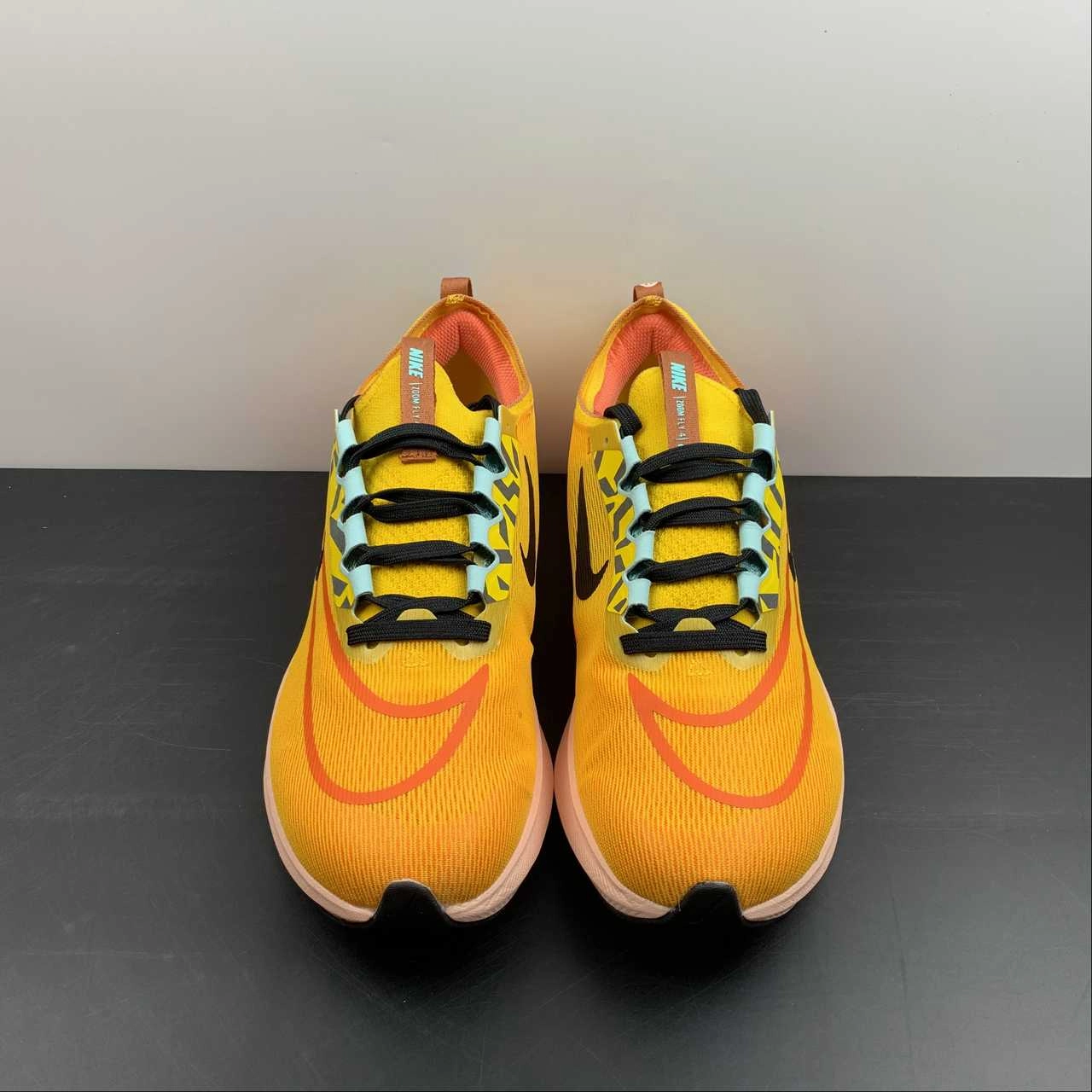 Zoom Fly 4 University Gold Black-Amarillo DO2421-739 Slip On Mesh Upper