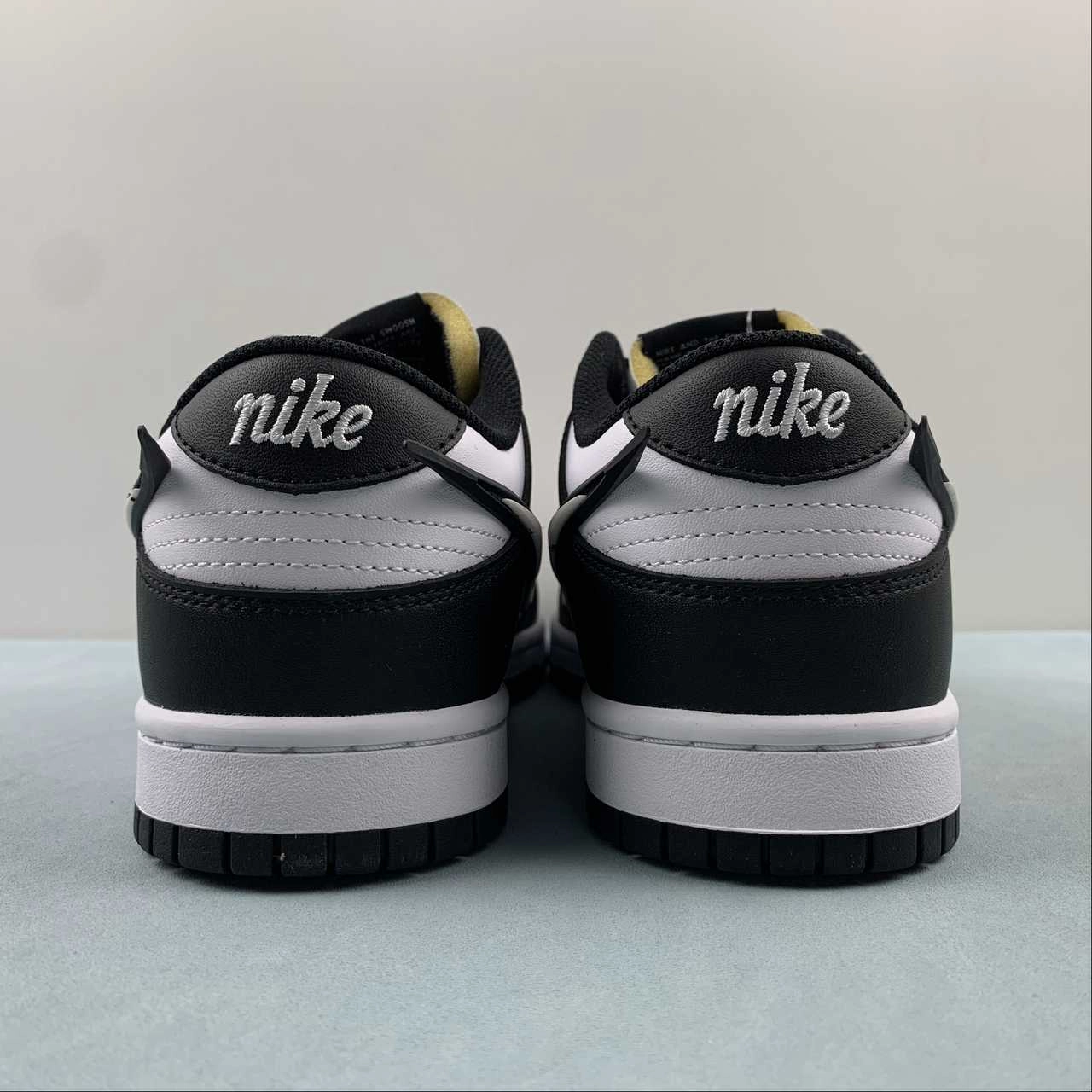 SB Dunk Low Black White JD1828-310 Anti Fatigue