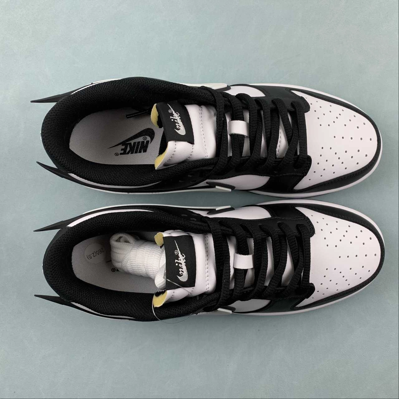 SB Dunk Low Black White JD1828-310 Adaptive Lace Tension