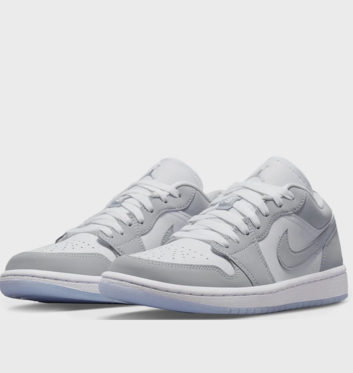 Nike Air Jordan 1 Low Grey Wolf Blue (W) Sleek Look