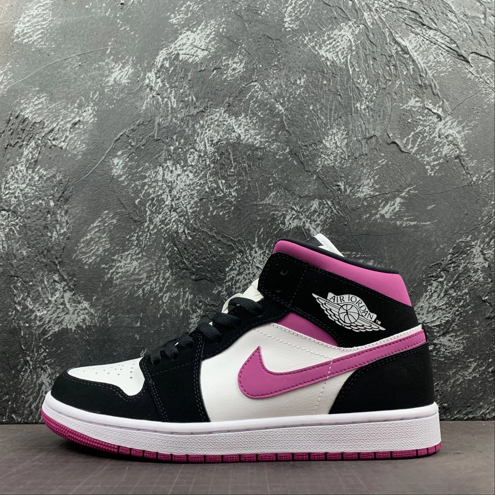 Air Jordan 1 Mid Rose Red Toe BQ6472-005 Classy stability Bacterial Inhibition