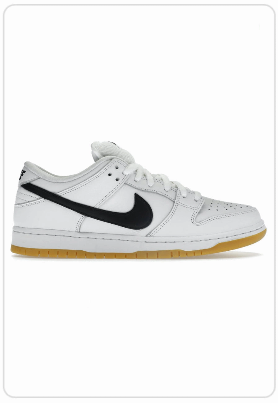 Upgraded look Retro-inspired Nike SB Dunk Low White Gum