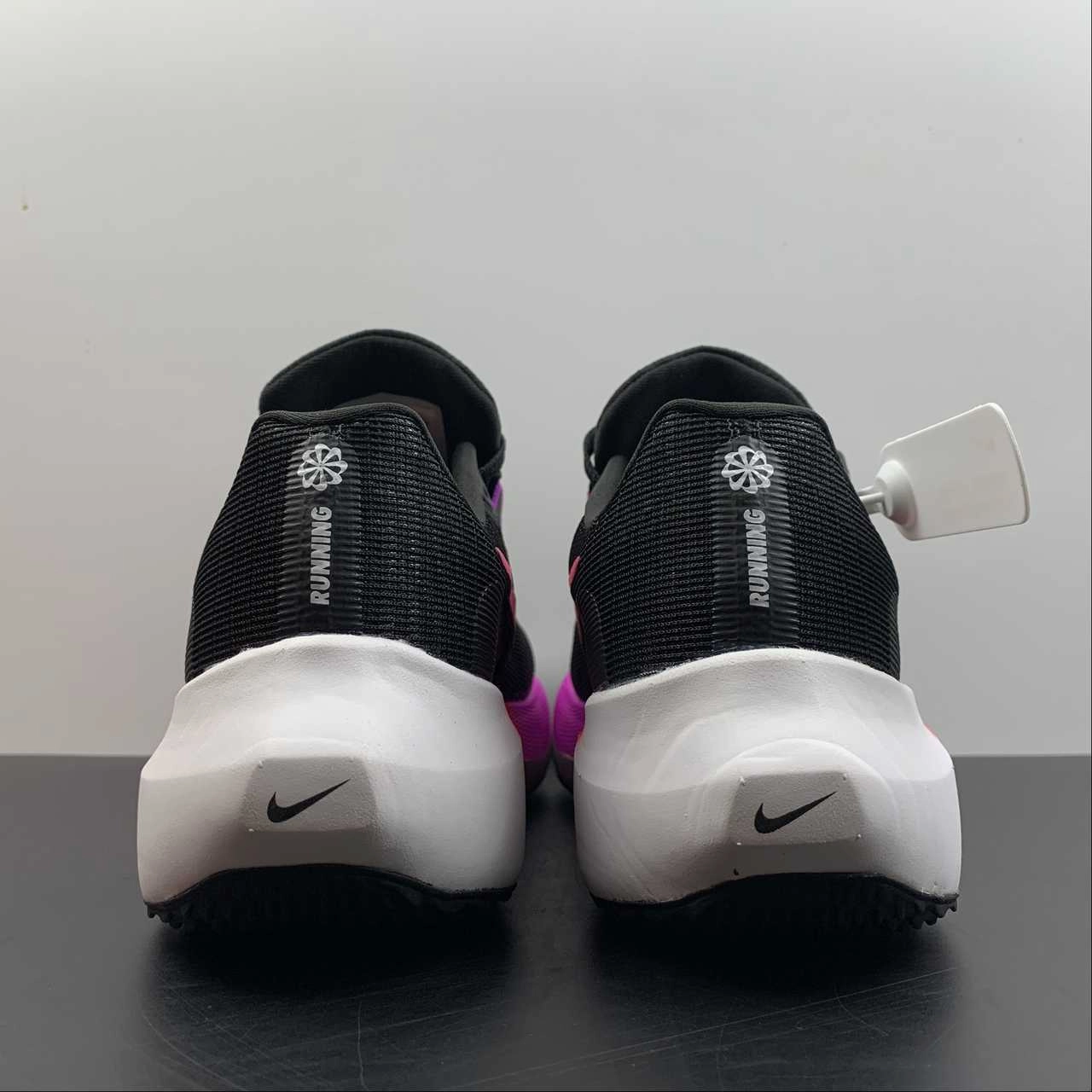 Zoom Fly 5 Black White-Pink DM8968-700 Rugged outsole supports traction on varied surfaces Training Routine