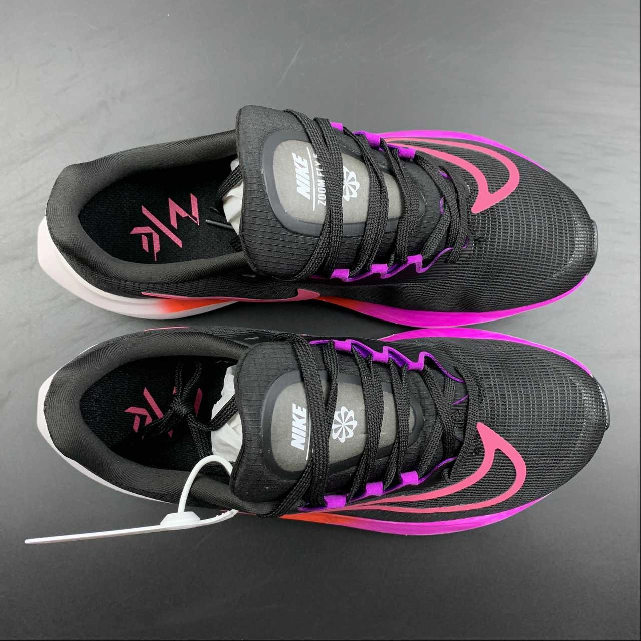 Zoom Fly 5 Black White-Pink DM8968-700 Reinforced Seams