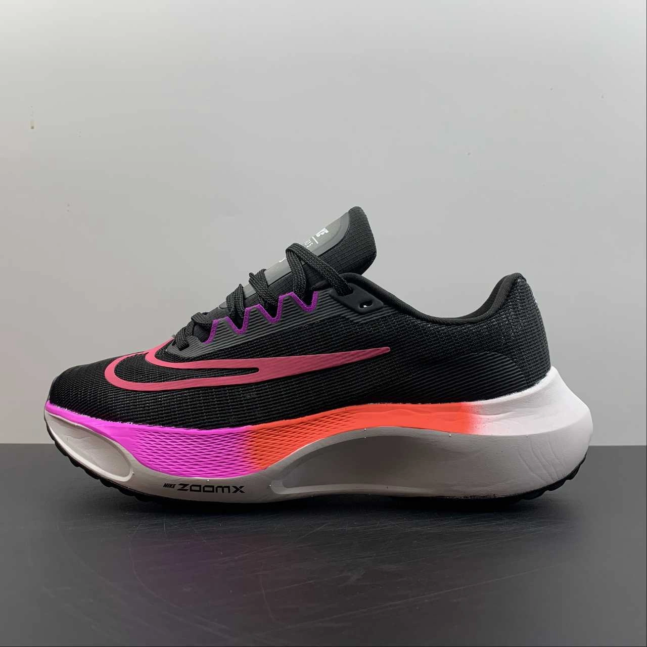 Zoom Fly 5 Black White-Pink DM8968-700 Stability Pad Agile Movement
