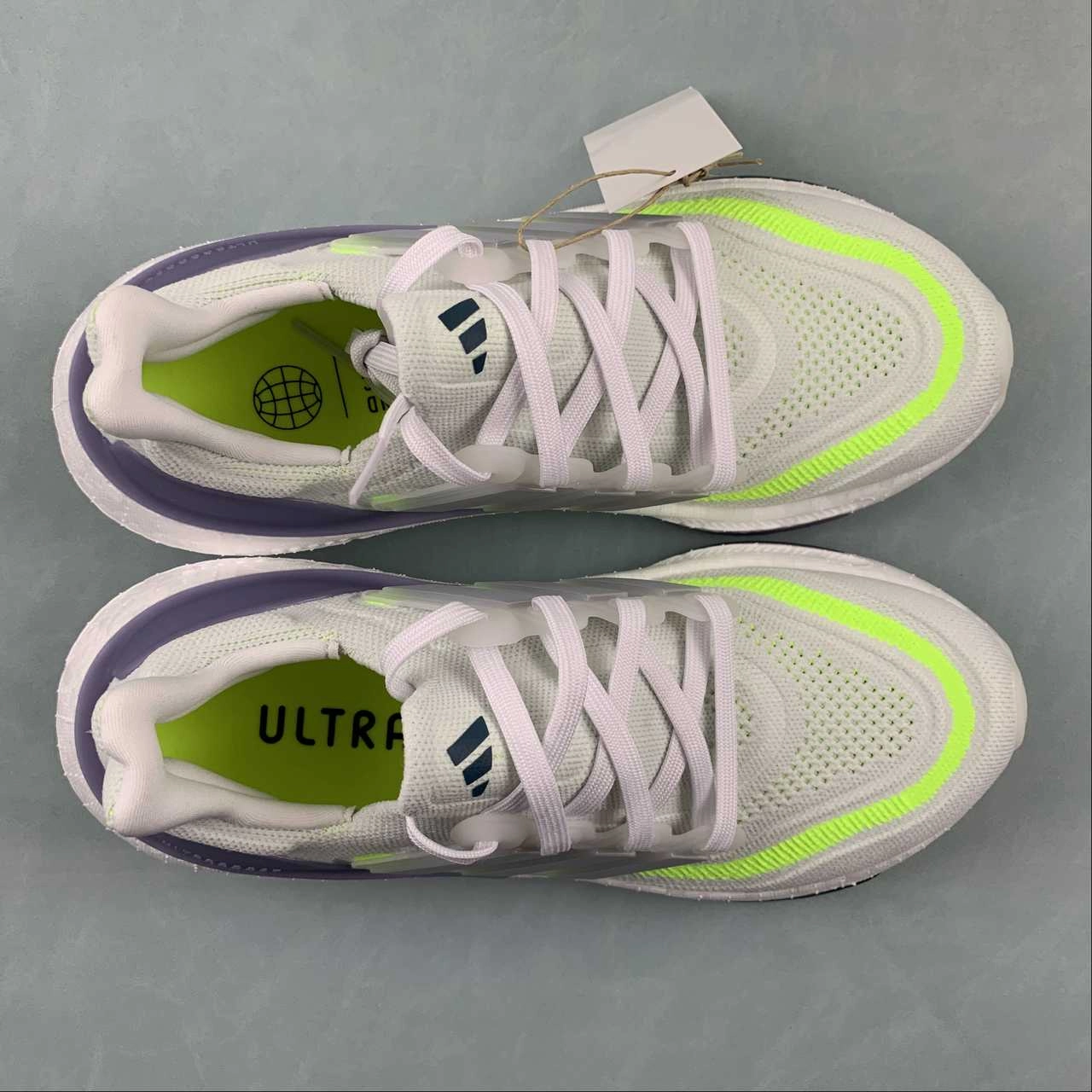 Adidas UltraBoost Light Cloud White Wonder Blue Lucid Lemon IE1775 trail gear