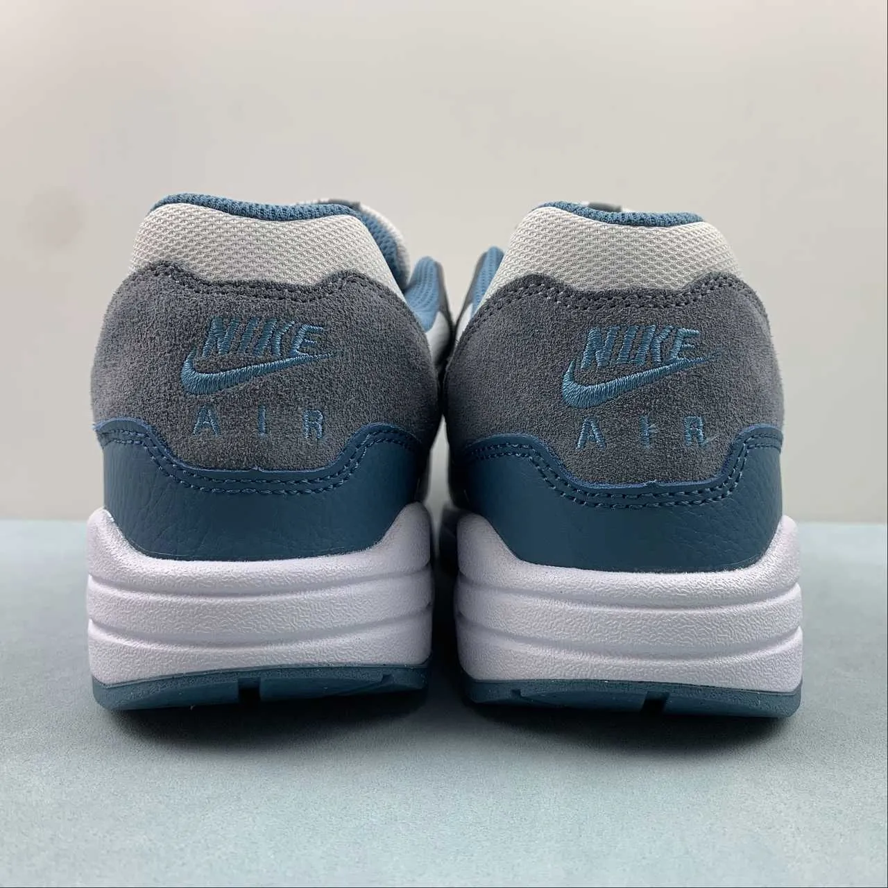 endurance equipment genuine - leather - upper shoes Air Max 1 SC Noise Aqua Photon Dust White Cool Gray FB9660-001