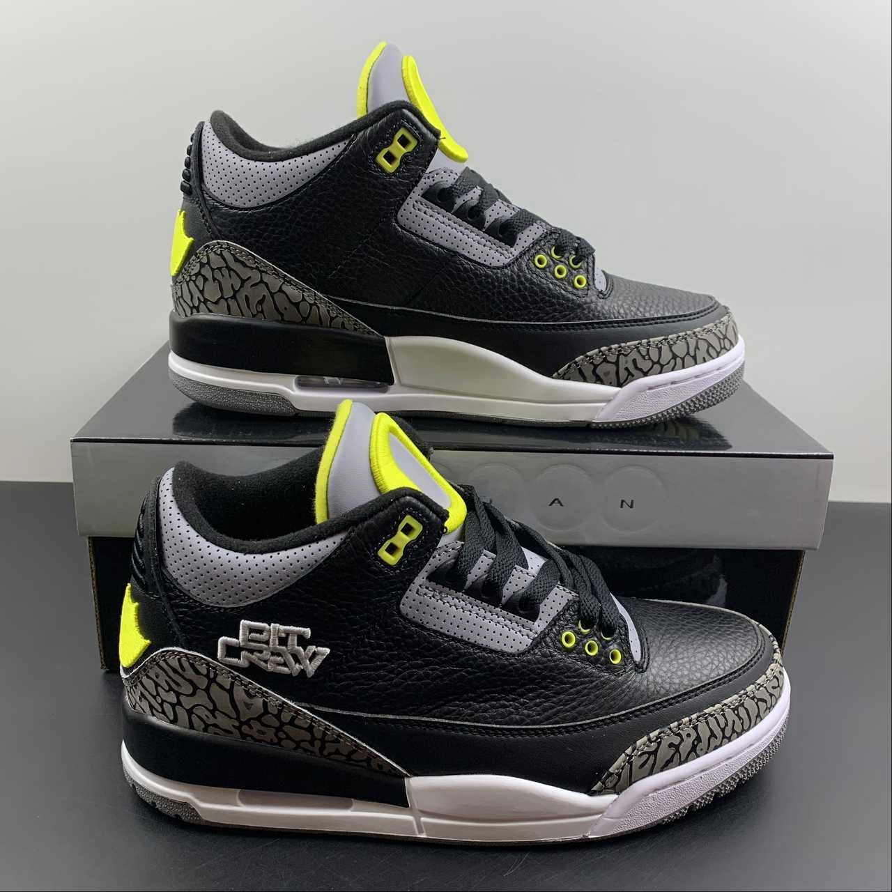 Air Jordan 3 Retro Oregon Ducks Pet Crew Black HO22-MNJDLS-5 City Snap Soft Touch