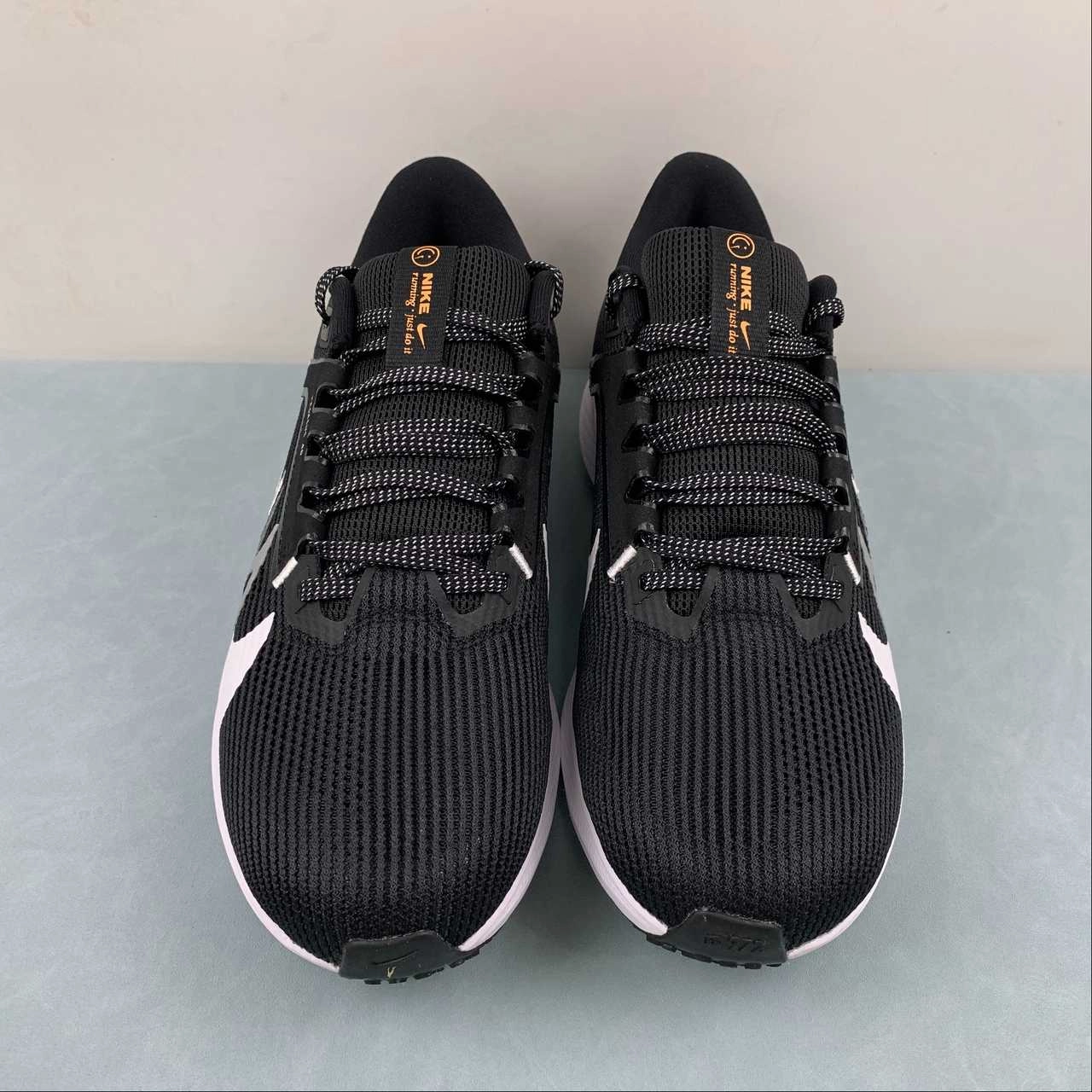 Air Zoom Pegasus 40 PRM Quadruple Swoosh Black White Bright Mandarin Multi-Color FB7179-001 Insole foam retains shape for consistent comfort All Season