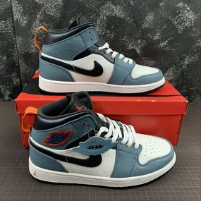 Padded Arch Air Jordan 1 Mid Fearless Black Gym Red White CU2802-100