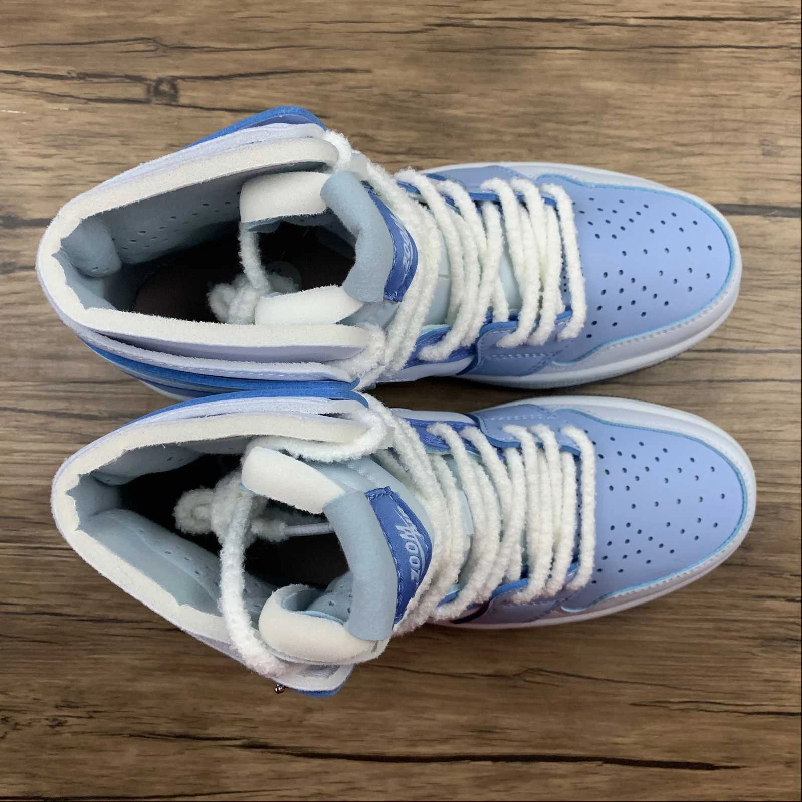 Air Jordan 1 High Zoom Comfort White Haze Blue CT5442-040 Total Fit