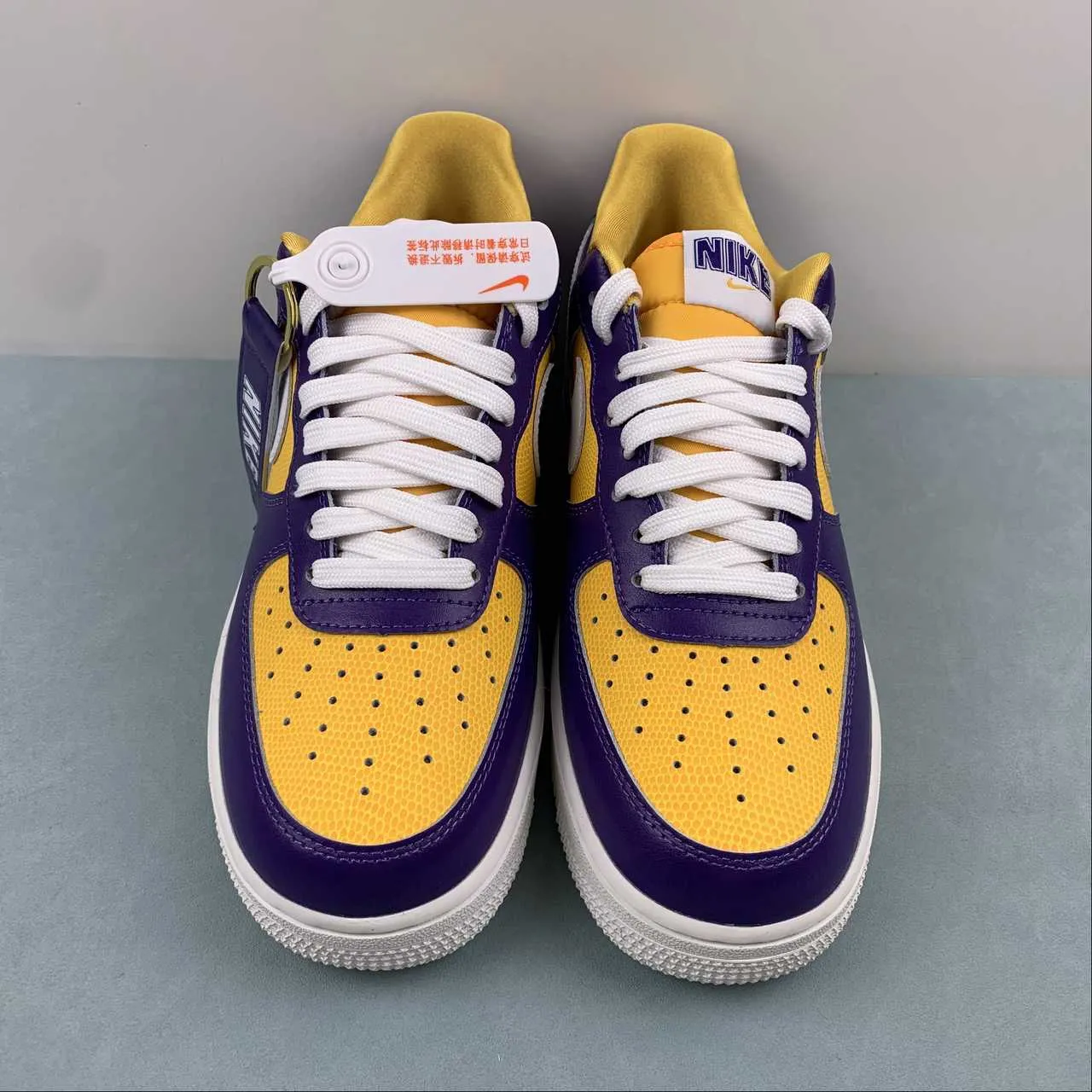 Air Force 1 07 Low Be True To Her School LSU Court Purple White University Gold Sail FJ1408-500 Route Trek Youth Approved