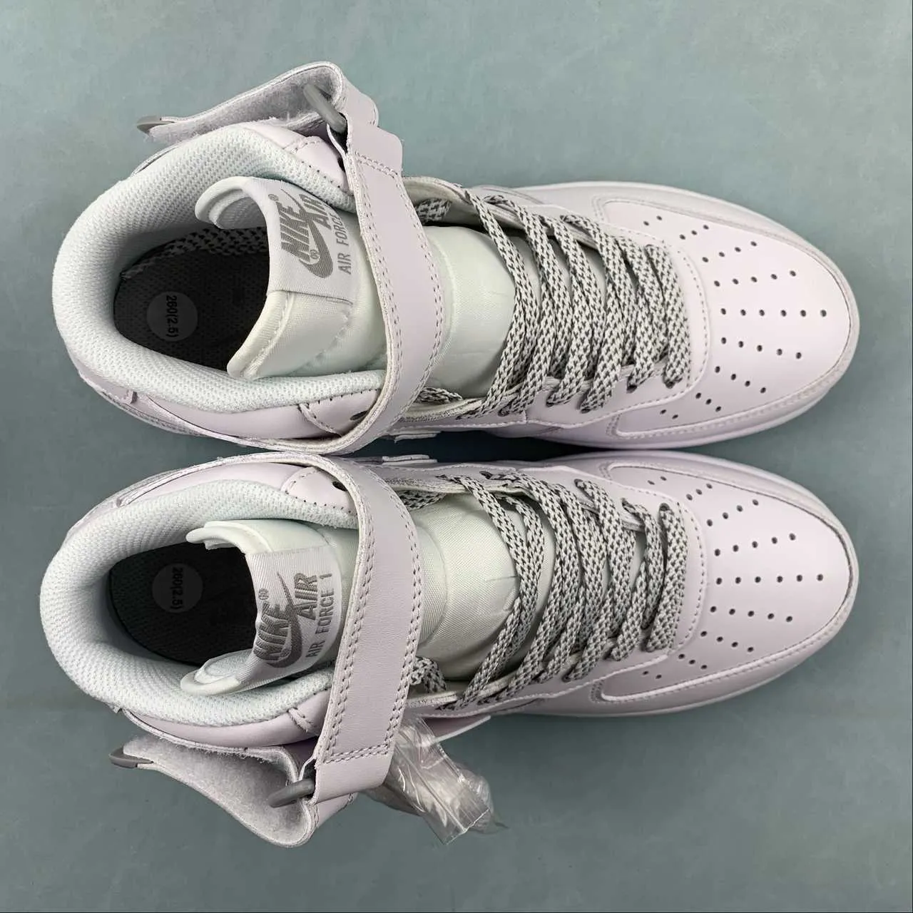 Air Force 1 07 Mid White Silver WP5623-836 Urban Commute Lifestyle Fit