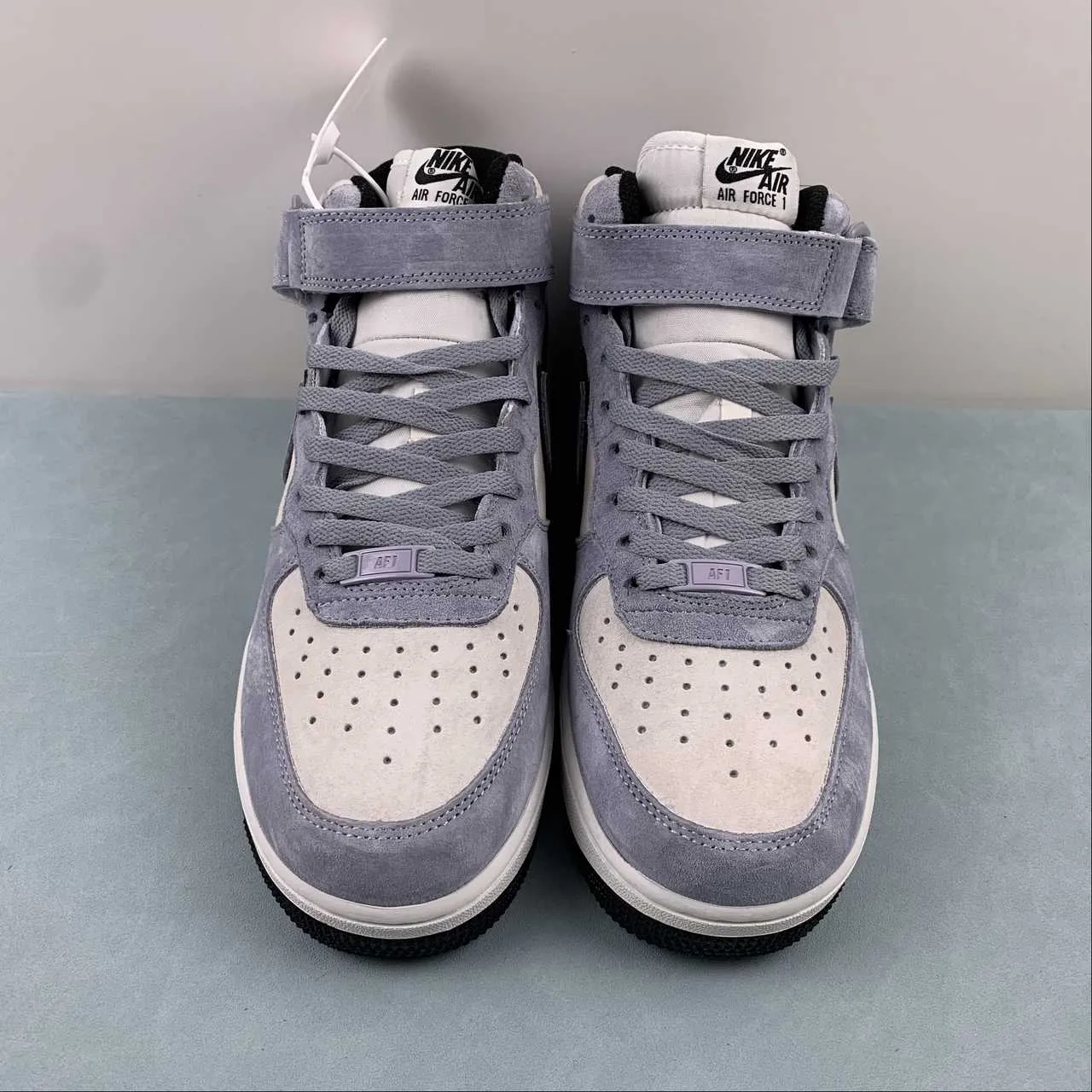 Faux Leather Comfortable Support Air Force 1 07 Mid Suede Purple Black CG9904-104