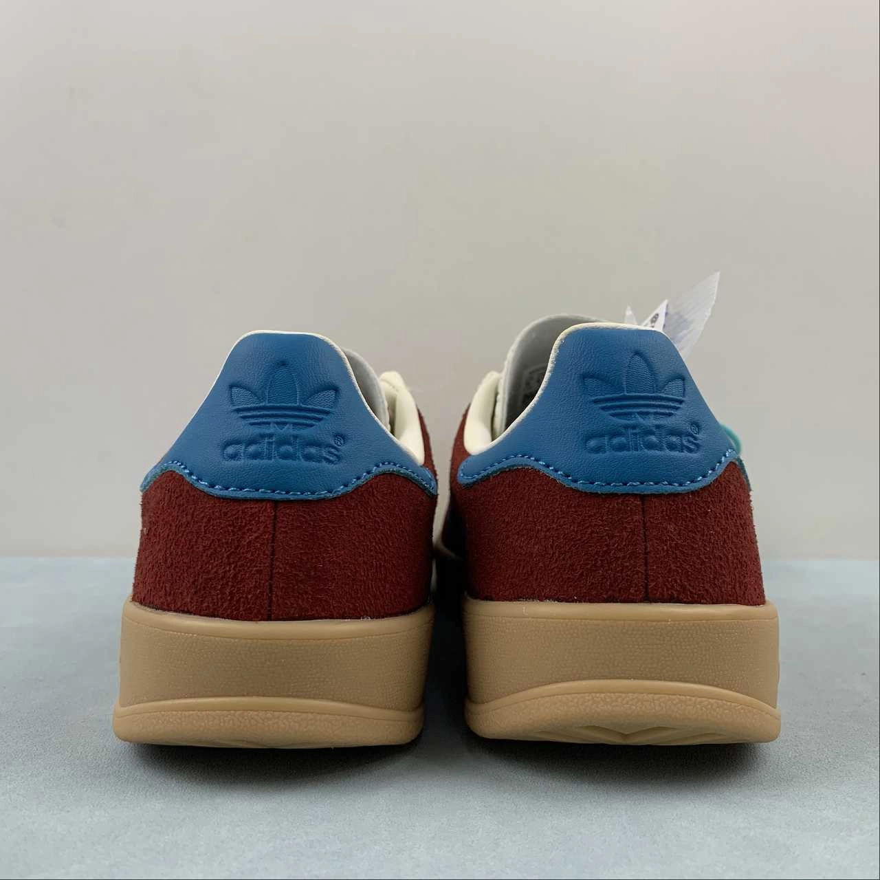 Adidas Gazelle Indoor Collegiate Burgundy Arctic Fuchsia Collegiate Green IG4996 Modern Silhouette