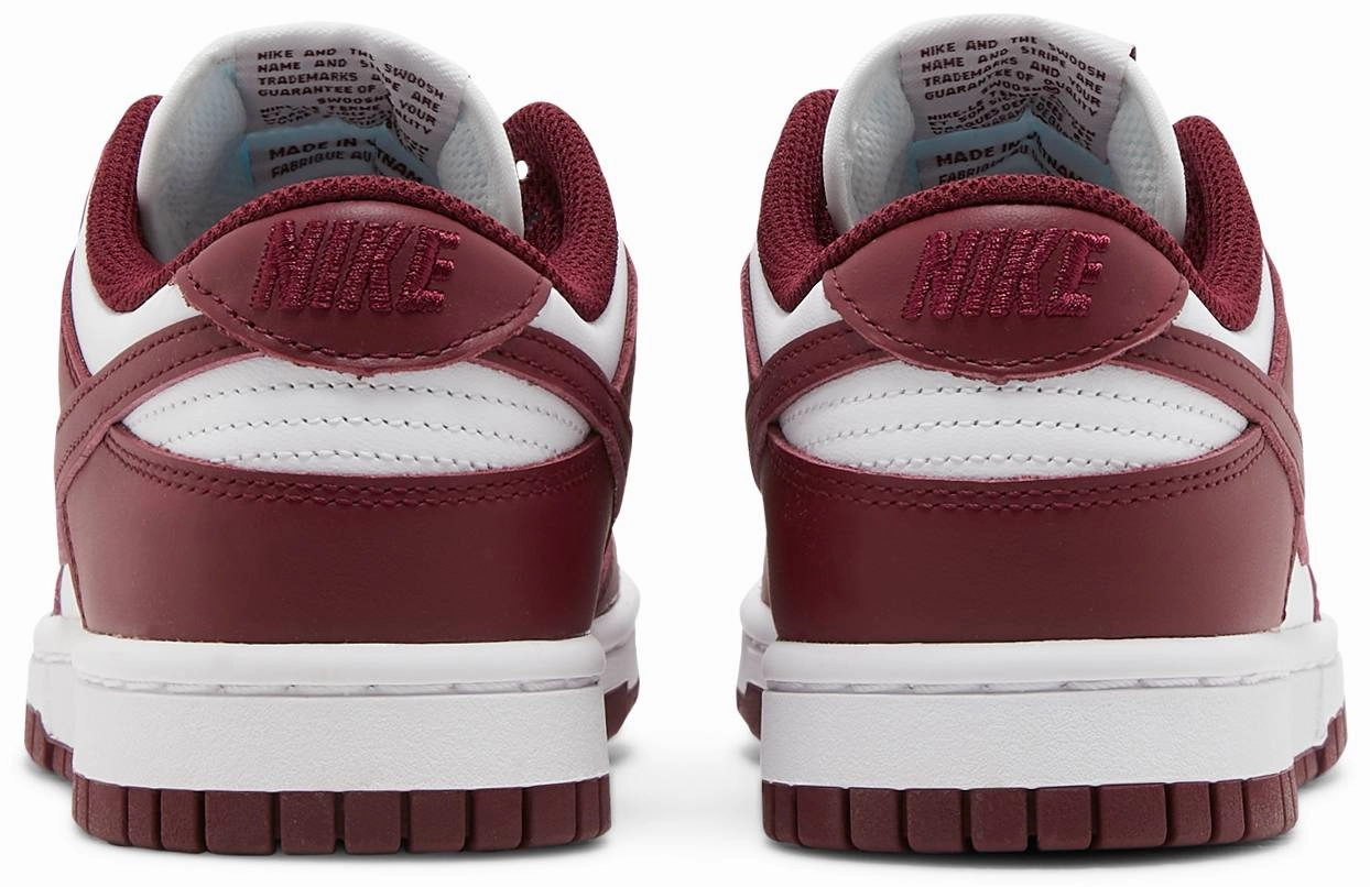 Water Resistant Weave Weightless Cushion Technology Nike Dunk Low Bordeaux W