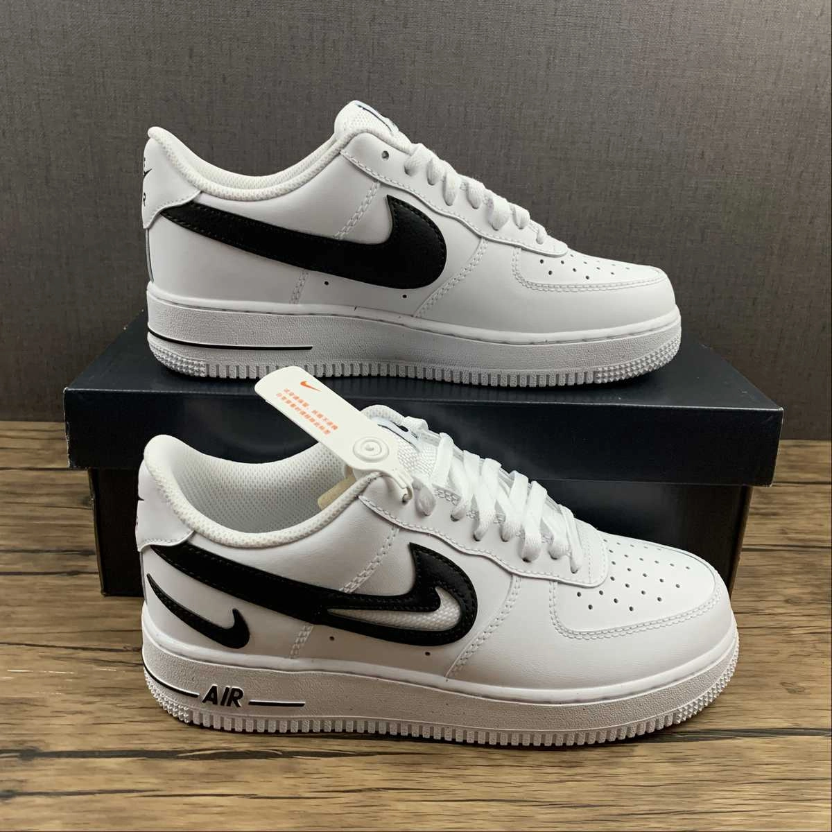 Air Force 1 07 Low FM White Black DR0143-101 Foot Focus Ice Jog