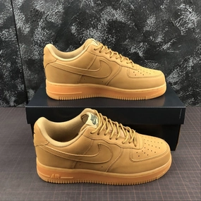 Relaxed Look Shoes Air Force 1 Low Flax Gum Light Brown AA4061-200