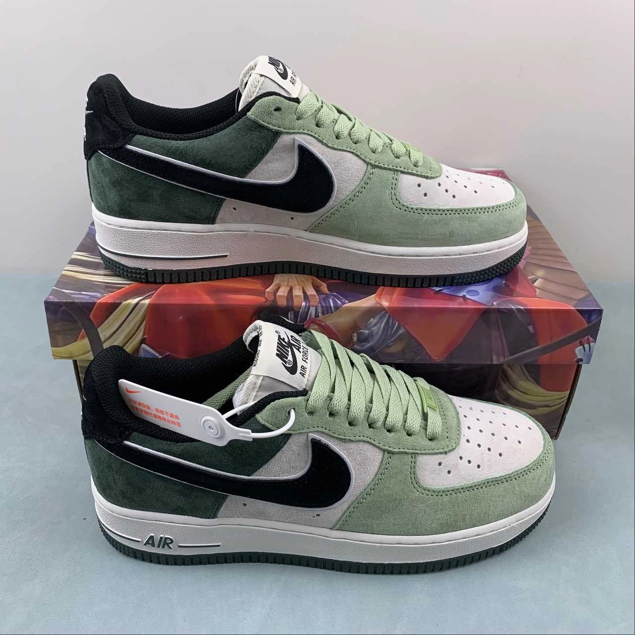 Air Force 1 07 Low Black Green White LF8989-333 Trend Fit