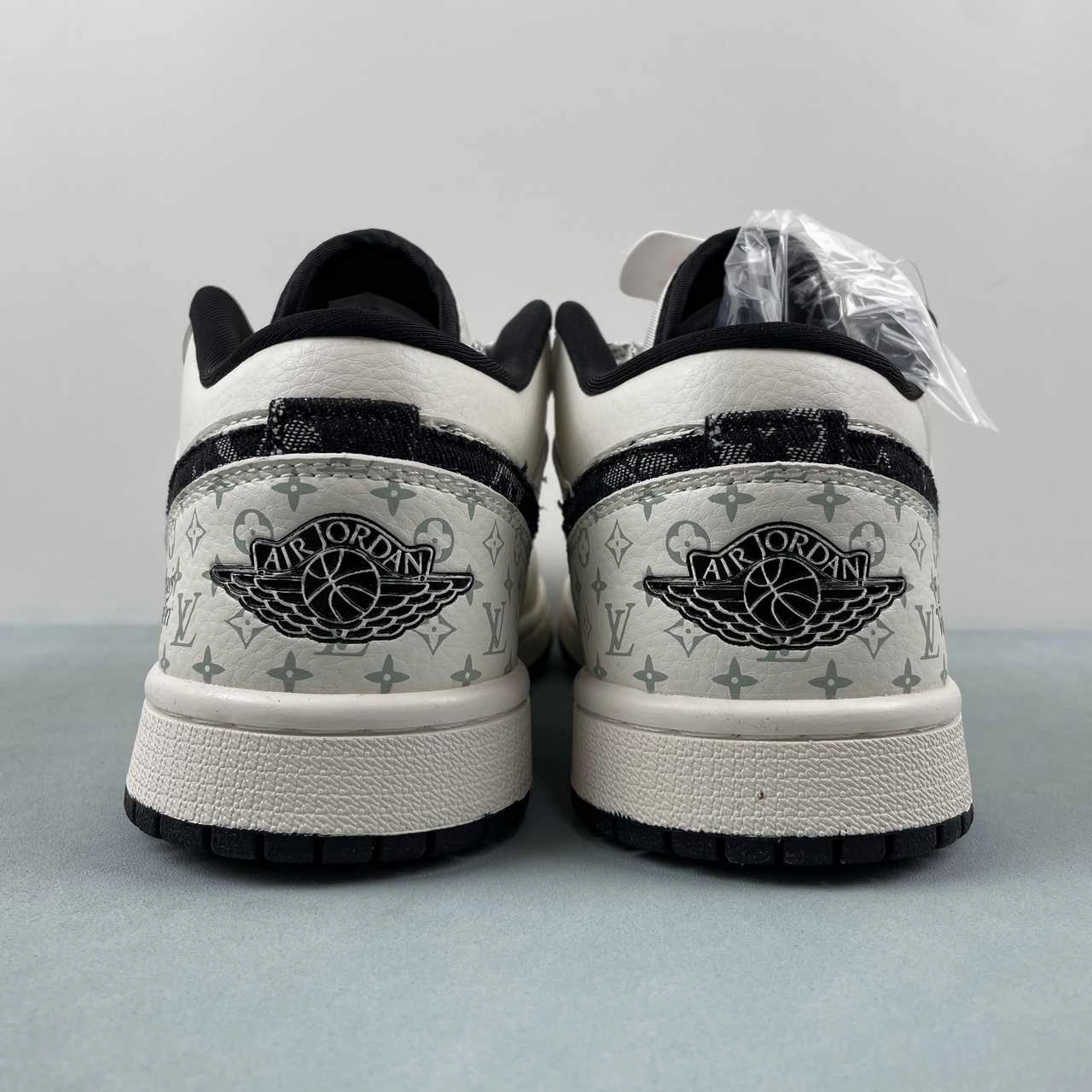 Airflow Optimized Vamp Air Jordan 1 Low LV Off White Black SJ9950-006