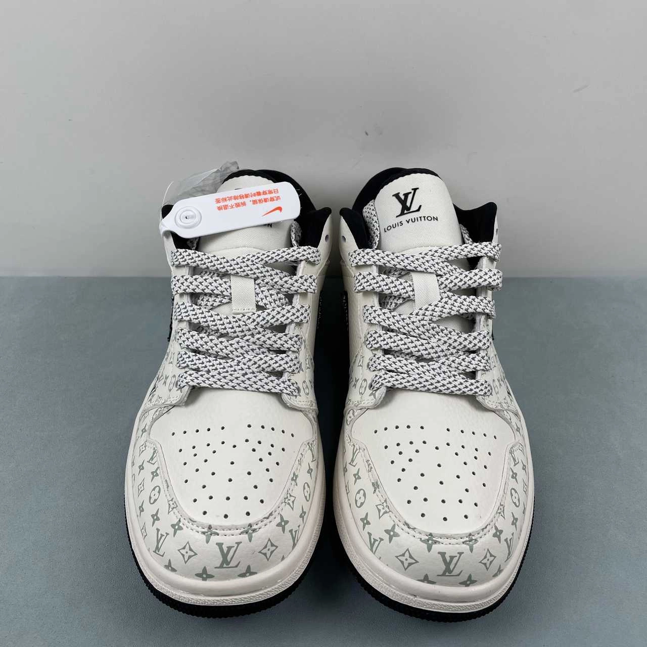 Air Jordan 1 Low LV Off White Black SJ9950-006 Seamless Knit Construction Bounce Back Tech