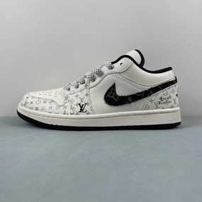 Structured Heel Cup Air Jordan 1 Low LV Off White Black SJ9950-006