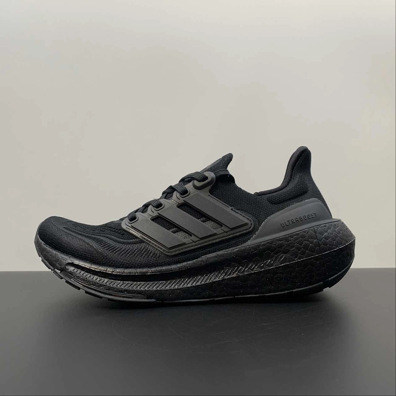 tennis - compatible running shoes running shoes for fitness - oriented men Adidas Ultraboost Light Core Black GZ5159