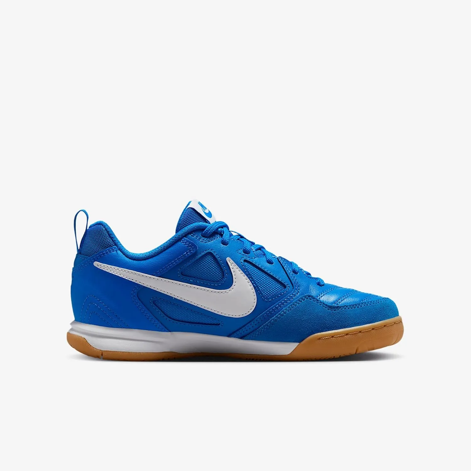 Nike Gato Big Kids' Shoes (HV9596-400, Photo Blue/Gum Yellow/White)