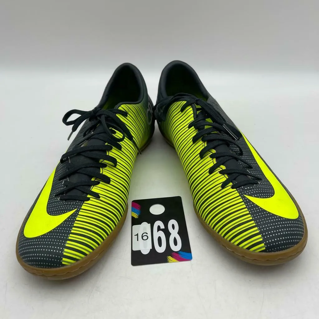 NIKE MERCURIALX VICTORY VI CR7 IC SOCCER SHOES SEAWEED/VOLT 852526-376 Sz:9.5USA