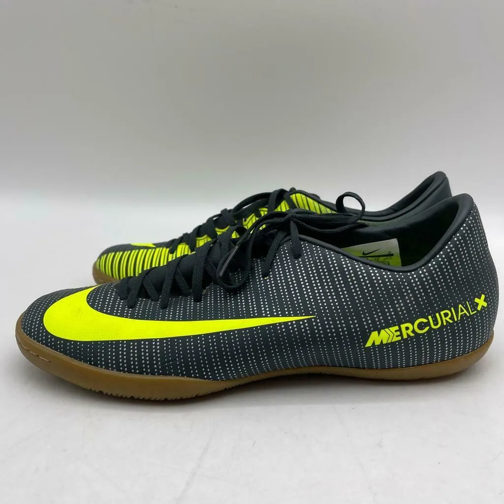NIKE MERCURIALX VICTORY VI CR7 IC SOCCER SHOES SEAWEED/VOLT 852526-376 Sz:9.5USA