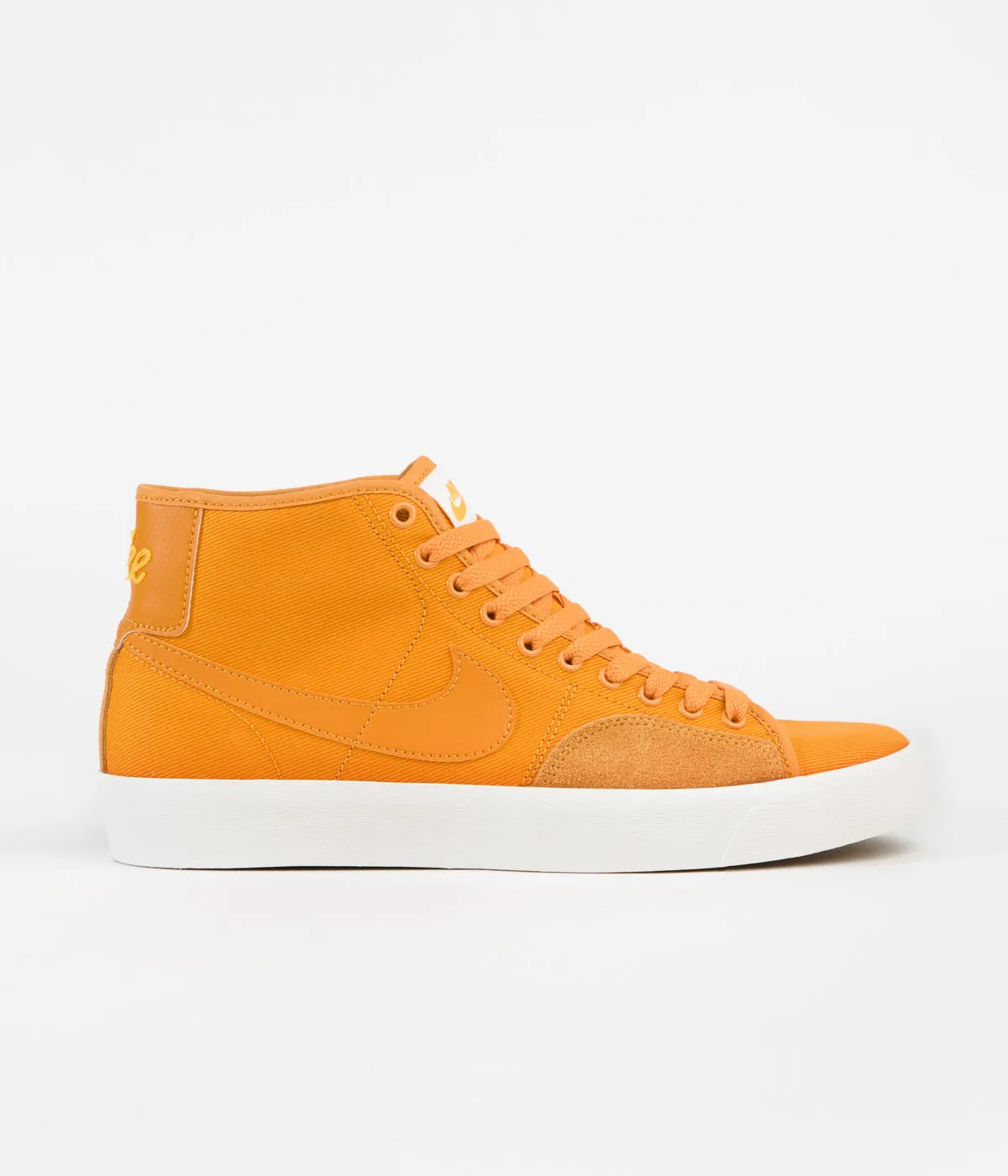 Nike SB Blazer Court Mid Premium Shoes - Light Curry / Light Curry - Light Curry - Sail