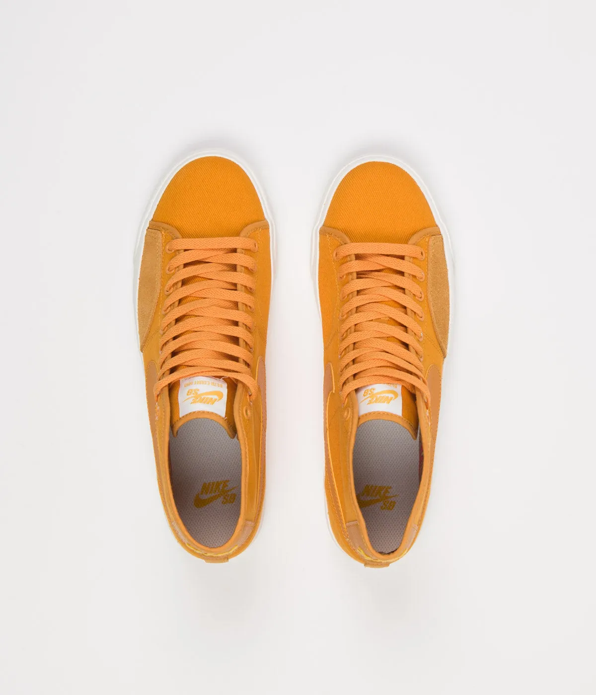Nike SB Blazer Court Mid Premium Shoes - Light Curry / Light Curry - Light Curry - Sail